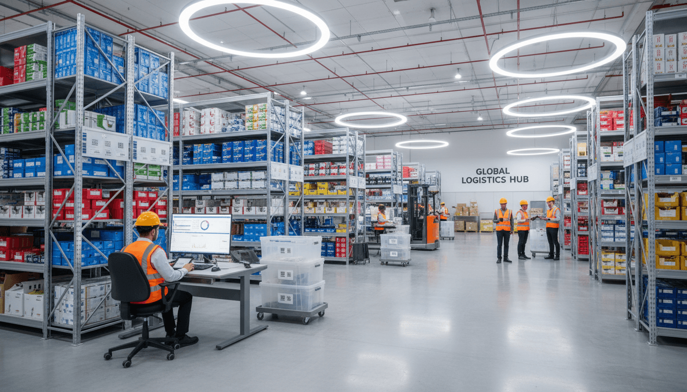 Distribution professional managing construction materials logistics