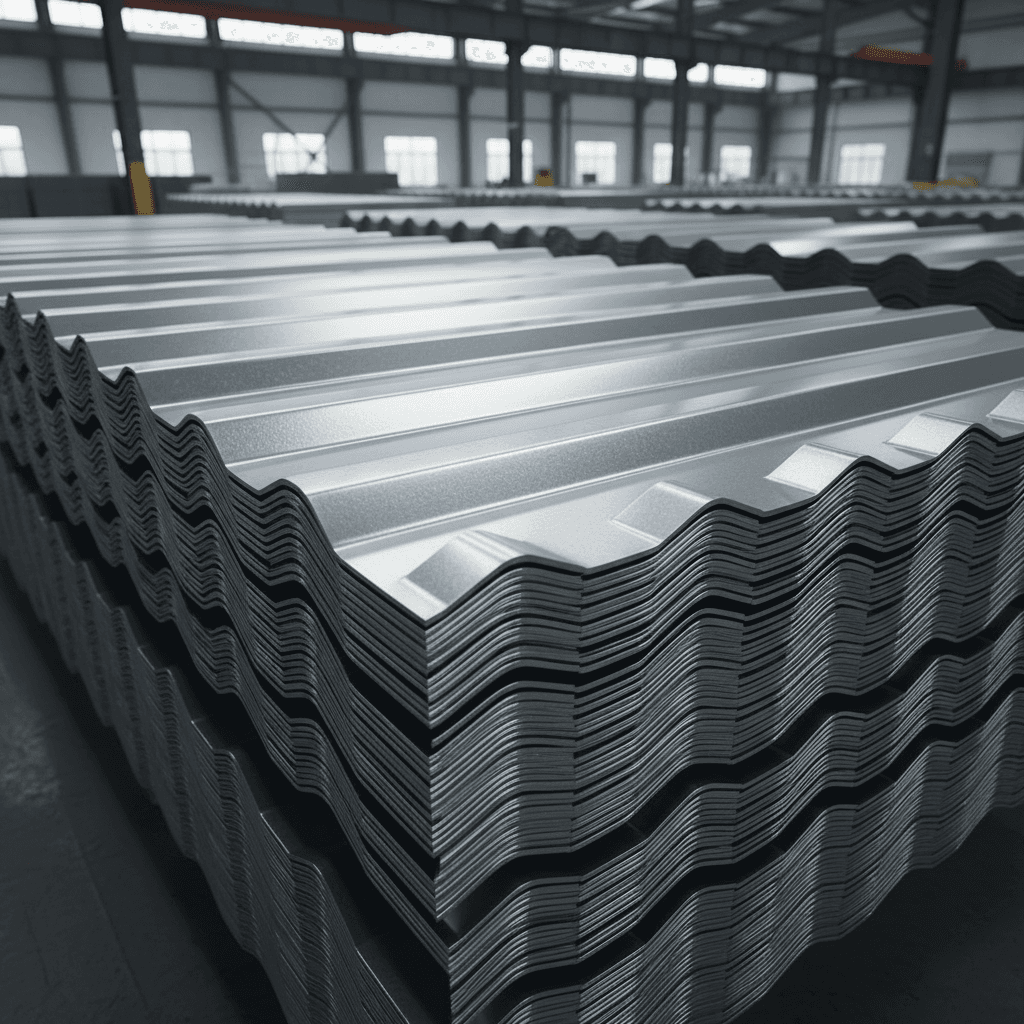 Metal panels for roofing